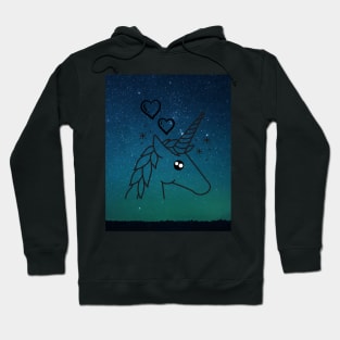 Unicorn Deep Blue Hoodie